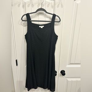 White House black market, midi dress with eyelet pattern